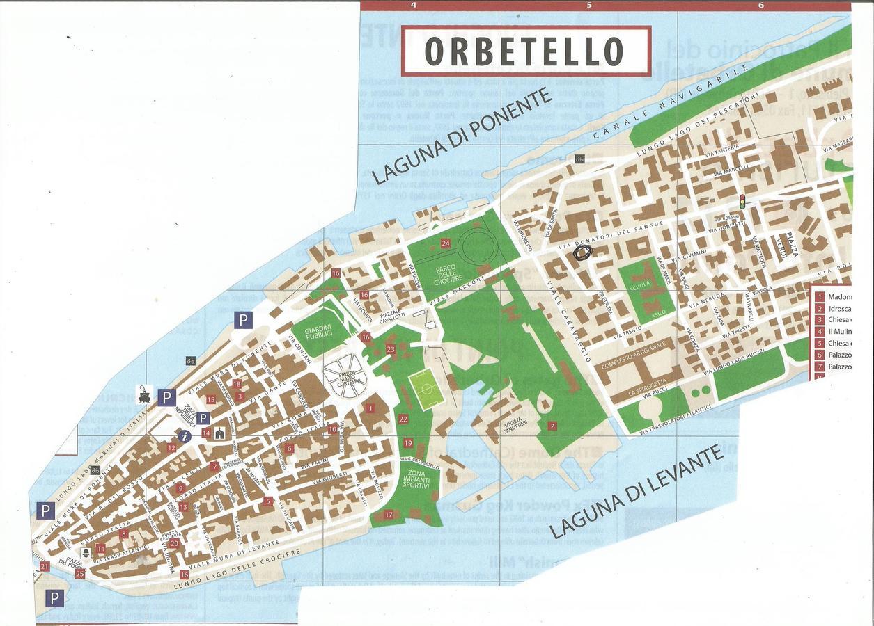 Albergo La Perla Orbetello Bagian luar foto